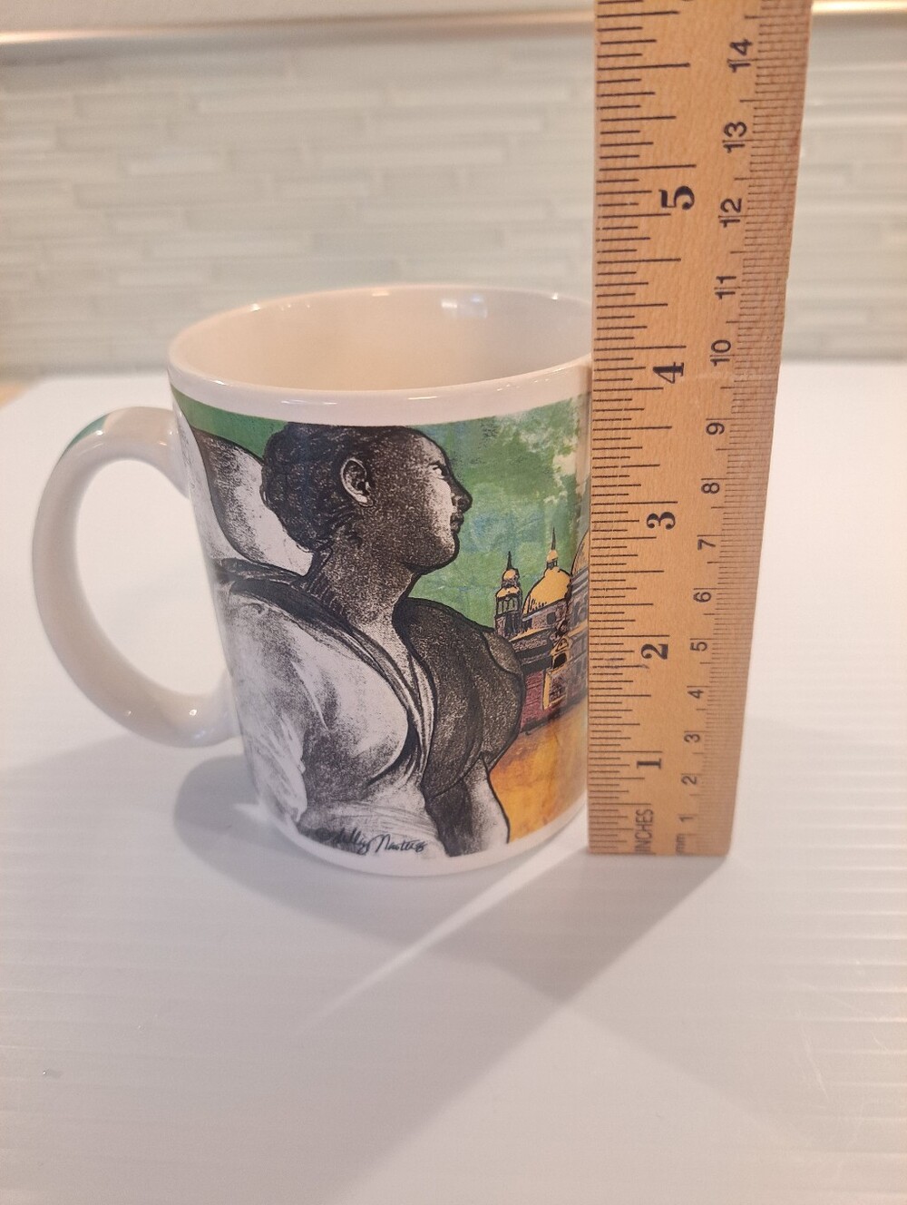 Buon Giorno Coffee Cup, Shelly Masters Coffee Mug, Fine Art Rome Italy - Picture 8 of 9
